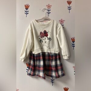 Gap x Disney sz 3yr Minnie Mouse Plaid Dress